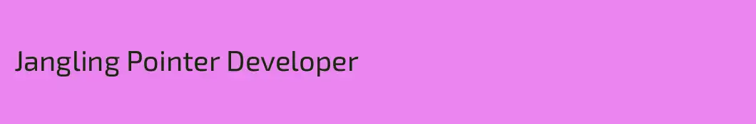 Jangling Pointer Developer